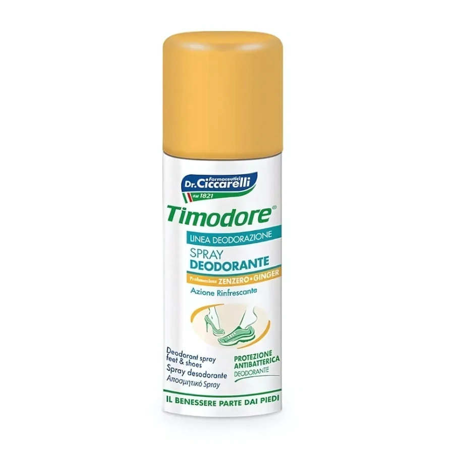 Дезодорант-спрей для ніг Timodore Deodorant Spray for Feet & Shoes Імбирний 150 мл