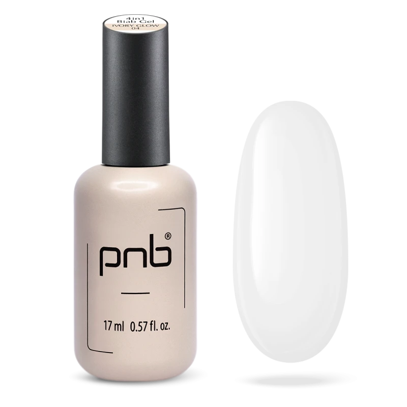 Біаб гель 4 в 1 PNB Biab Gel 4 in 1 Ivory Glow праймер+підложка+гель+колір 17 мл