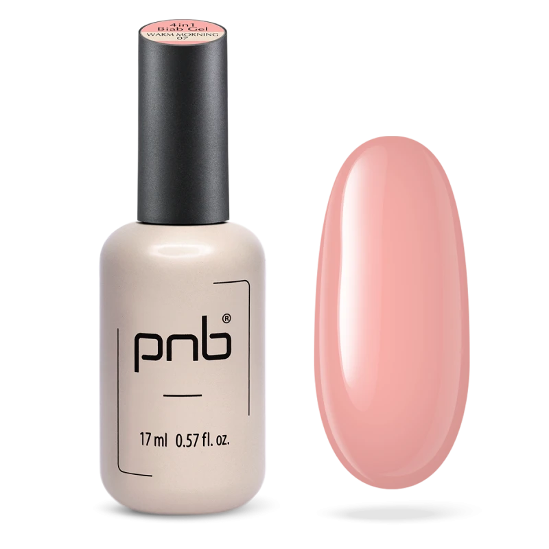 Біаб гель 4 в 1 PNB Biab Gel 4 in 1 Warm Morning праймер+підложка+гель+колір 17 мл