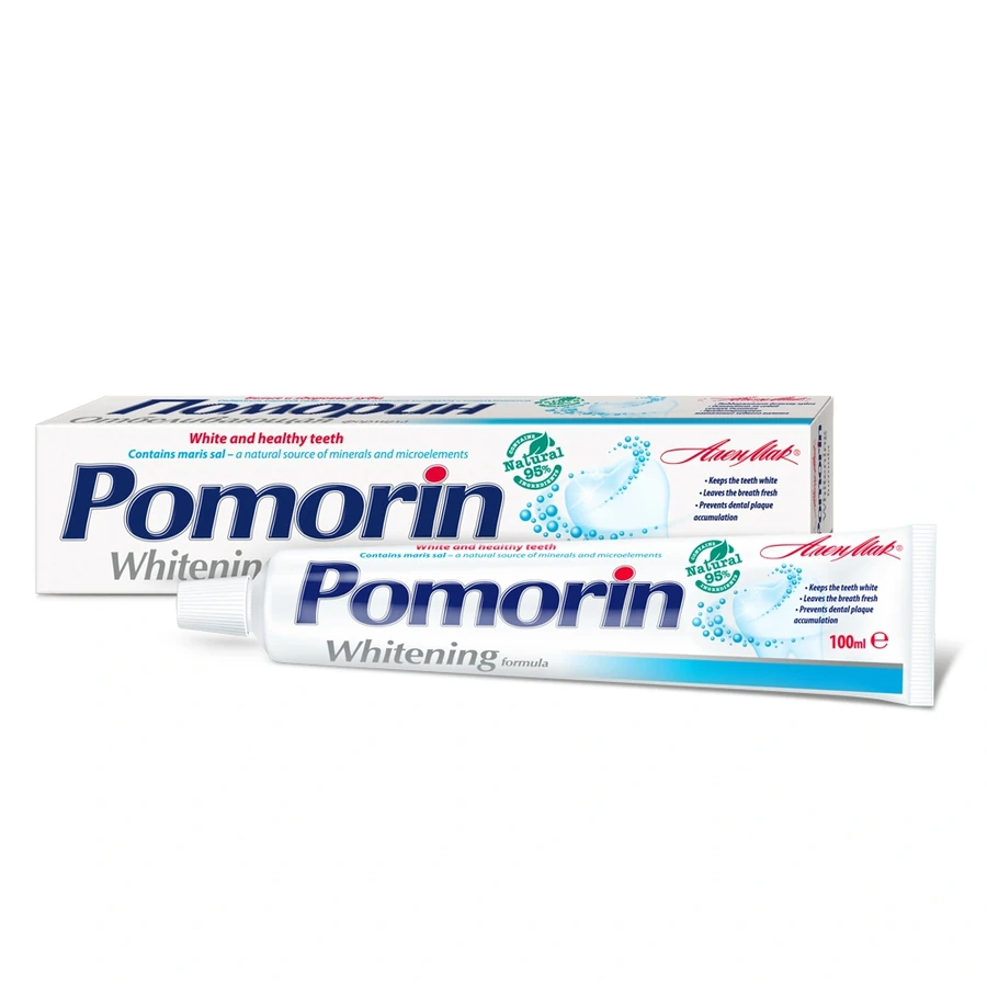 Зубна паста "Відбілююча" Alen Mak Pomorin Whitening 100 мл