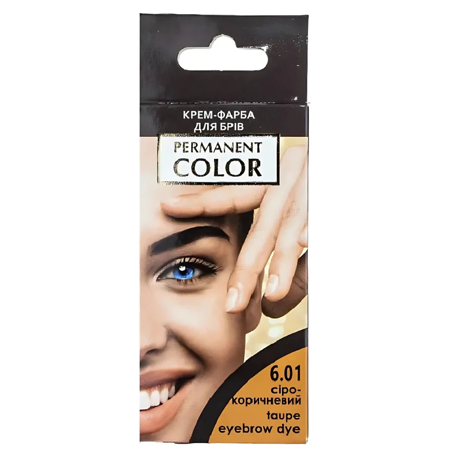 Крем-фарба для брів та вій Aromat Permanent Color Taupe Eyebrow Dye 6.01 сіро-коричневий