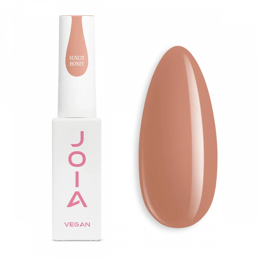 Рідкий гель для укріплення та моделювання JOIA vegan PolyLiquid Gel Sunlit Honey насичений карамельно-бежевий 8 мл