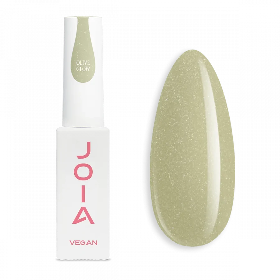 Рідкий гель для укріплення та моделювання JOIA vegan PolyLiquid Gel Olive Glow приглушений оливково-зелений з легким перламутровим сяйвом 8 мл