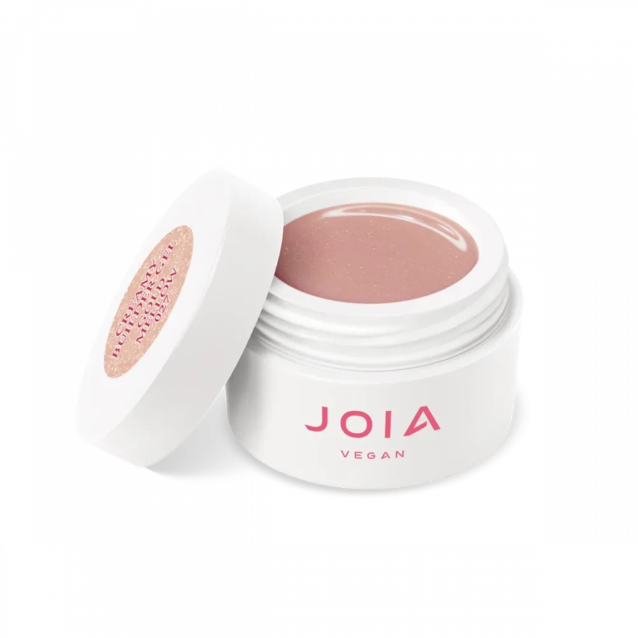 Моделюючий гель JOIA vegan Creamy Builder Gel 027 Gold Mellow золота пастель, з яскравим шимером 15 мл