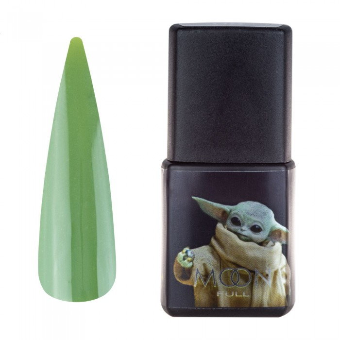 Гель-лак MOON FULL Baby Yoda 04 салатовий, емаль 8 мл