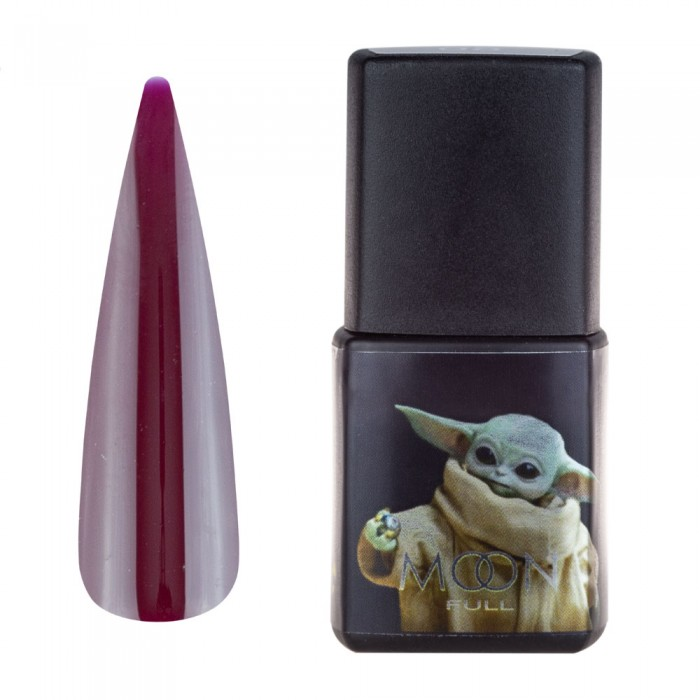 Гель-лак MOON FULL Baby Yoda 06 бордовий, емаль 8 мл