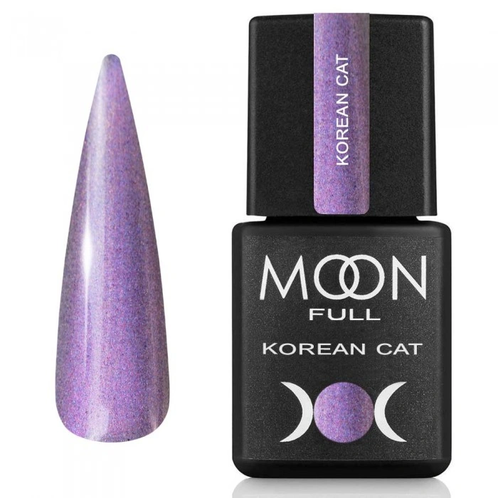 Гель-лак з ефектом "Кошаче око" MOON FULL Korean Cat 05 лавандовий шарм, магнітний 8 мл