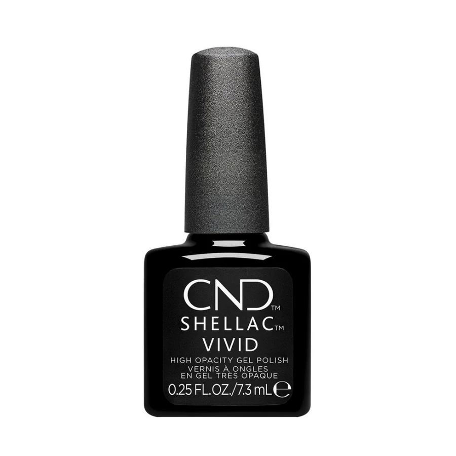 Гель-лак CND Shellac Black Tuxedo насичений ультрачорний, емаль 7,3 мл