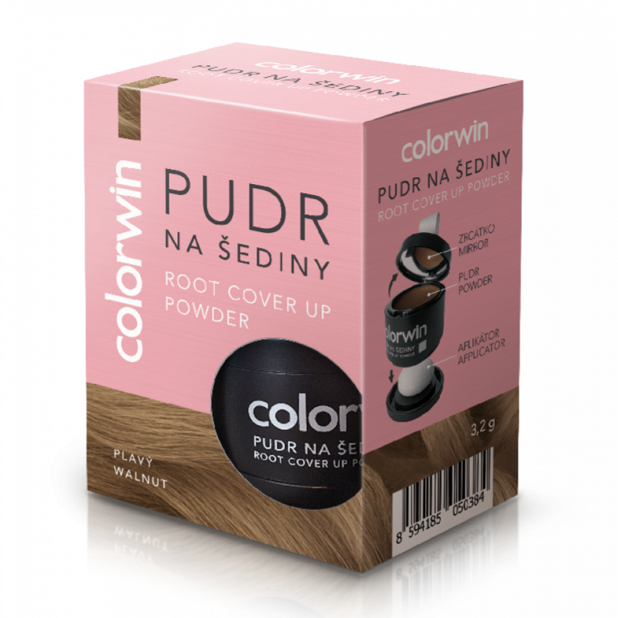 Пудра для маскування відрослих коренів волосся Colorwin Root Cover Up Powder Walnut горіховий 3,2 г