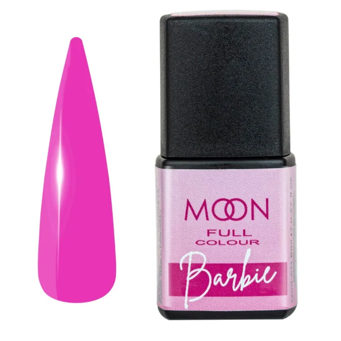 Гель-лак MOON FULL Gel Color Barbie №03 яскравий рожевий, емаль 8 мл