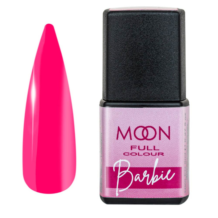 Гель-лак MOON FULL Gel Color Barbie №05 яскравий малиновий, емаль 8 мл