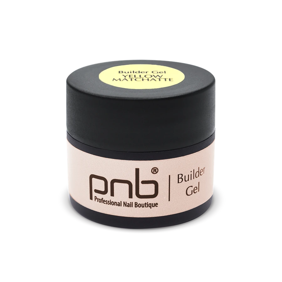 Будівельний гель PNB Builder Gel Yellow Matchatte теплий ніжно-жовтий 5 мл