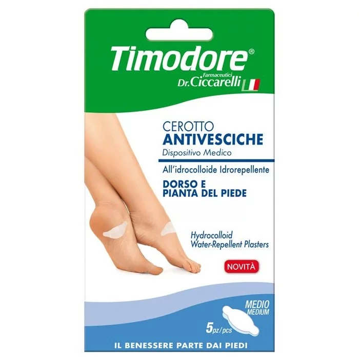 Пластир від пухирів Timodore Hydrocolloid Water-Repellent Plasters 5 шт