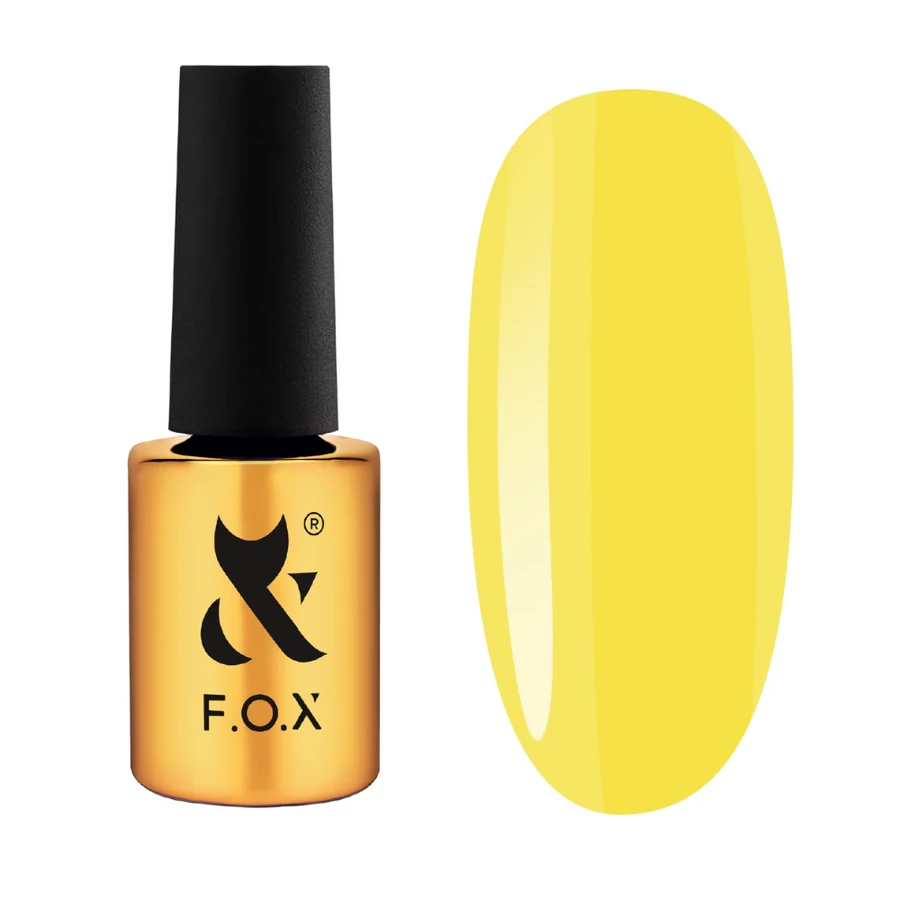 Рідкий акригель FOX Acryl Gel Bottle 030 жовтий, емаль 14 мл