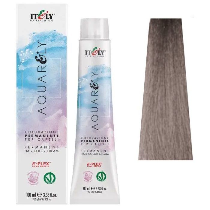 Фарба для волосся ITELY HAIRFASHION Aquarely Permanent Hair Color Cream 8CC Інтенсивний світлий попелястий блондин 100 мл