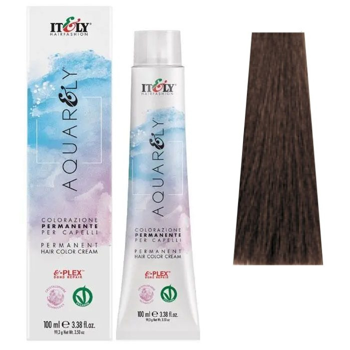 Фарба для волосся ITELY HAIRFASHION Aquarely Permanent Hair Color Cream 6B Бежевий темно-русявий 100 мл