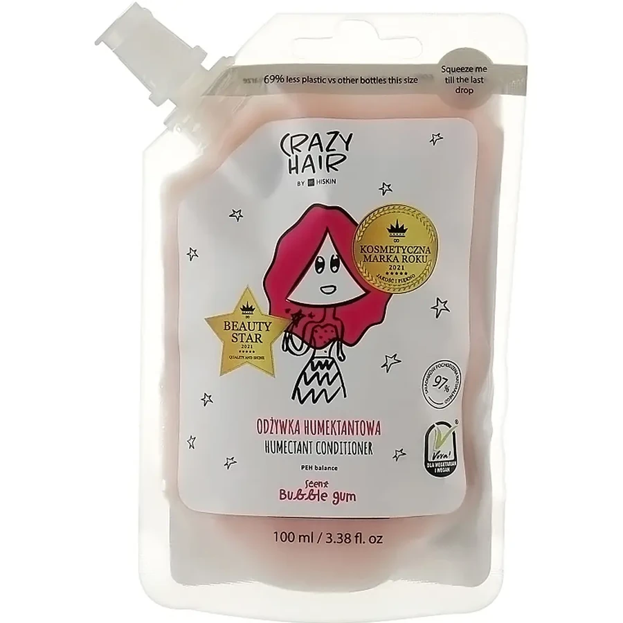 Hiskin Crazy Hair Humectant Conditioner Bubble Gum жувальна гумка 100 мл