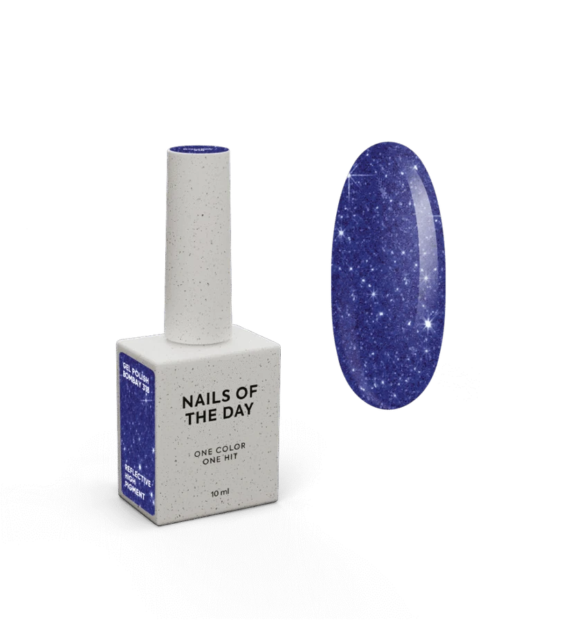 Гель-лак світловідбиваючий Nails Of The Day NAILSOFTHENIGHT Bombay глибокий синій 10 мл