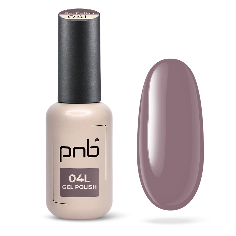 Гель-лак PNB 04L Morning Fog холодний лілово-сірий, емаль 8 мл