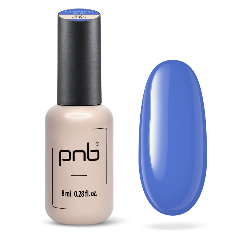 Камуфлююча база PNB UV/LED Camouflage Base Sea Spirit синьо-блакитний 8 мл