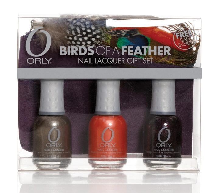 Подарунковий набір із 3-х лаків з косметичкою Orly ORLY Birds of a feather GWP №1