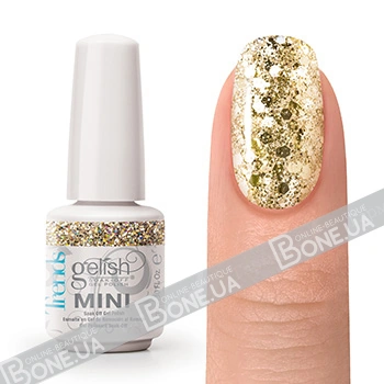 Гель-лак Harmony Gelish MINI All That Glitters Is Gold золотистий із гліттером 9 мл