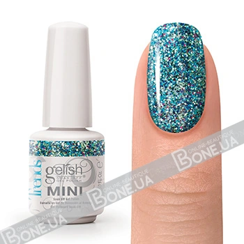 Гель-лак Harmony Gelish MINI Getting Gritty With It блакитний з глітером 9 мл