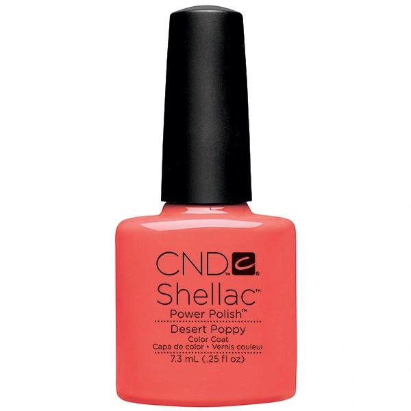 Гель-лак CND Shellac Desert Poppy кораловий, шиммер 7,3 мл