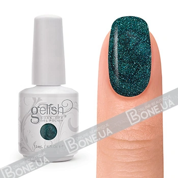 Гель-лак Harmony Gelish Race You To The Bottom темна бірюза, насичений шиммер 15 мл