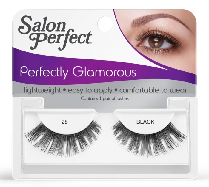 Накладні вії на стрічці чорні №28 Salon Perfect SP Glamorous Strip Lash Black №28