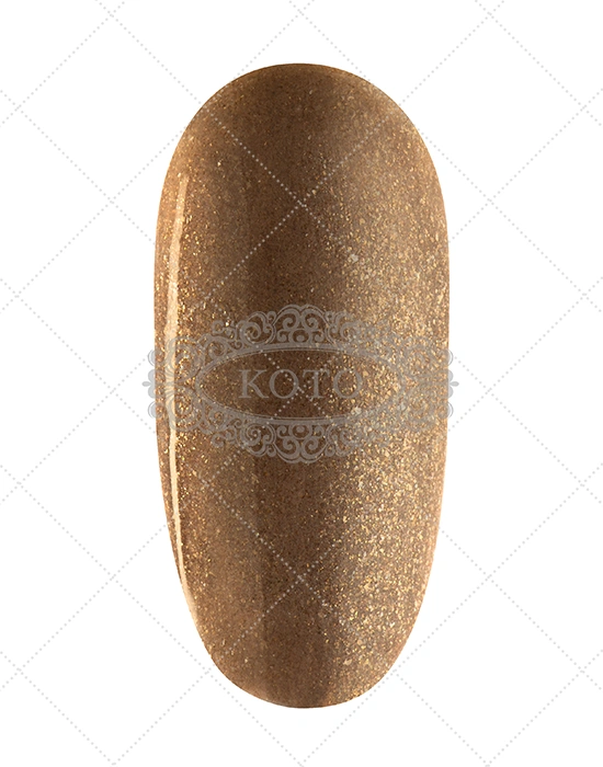 Гель-лак Koto Gel Polish 020 бронзовий з дрібними блискітками 10 мл