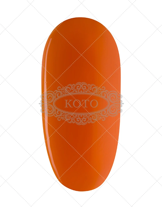 Однофазний гель-лак Koto Gel Polish 022 насичення помаранчевий, емаль 10 мл
