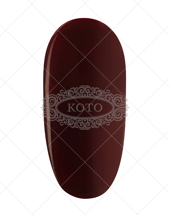 Однофазний гель-лак Koto Gel Polish 025 темно-бордовий, емаль 10 мл