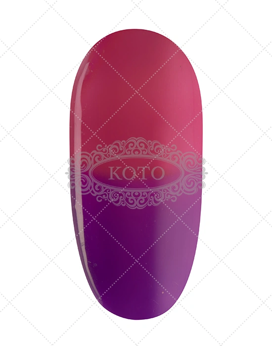 Термо гель-лак Koto Gel Polish 098 фіолетовий (при нагріванні - світлішає 10 мл