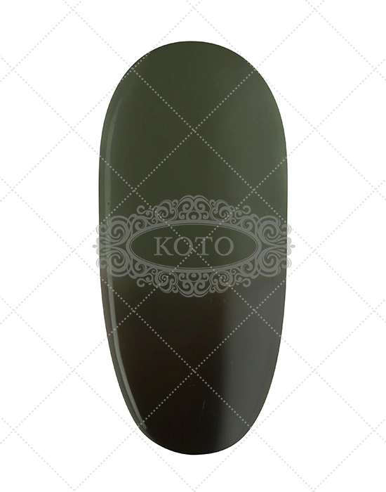 Термо гель-лак Koto Gel Polish 123 чорний (при нагріванні – сірий 10 мл