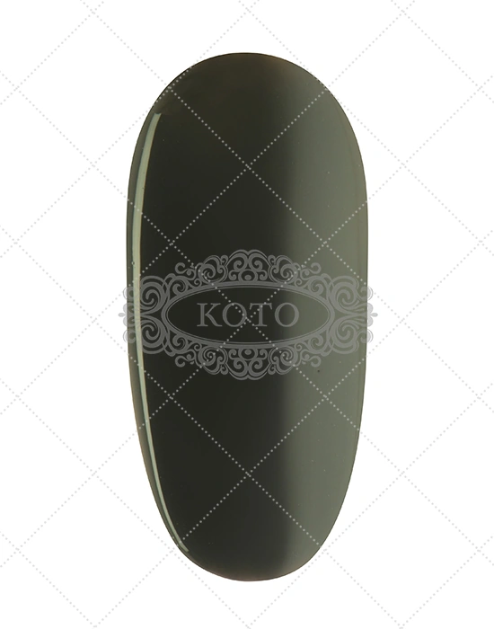 Гель-лак Koto Gel Polish 191 темно-сірий, антрацитовий, емаль 10 мл