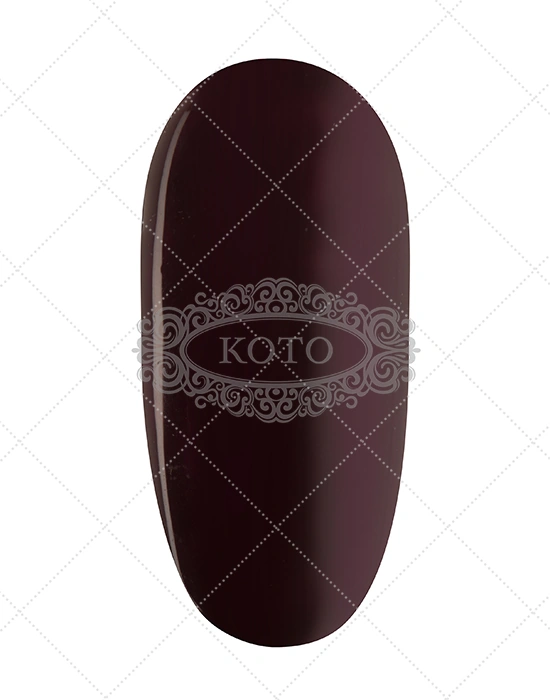 Гель-лак Koto Gel Polish 197 темний сливово-коричневий, емаль 10 мл