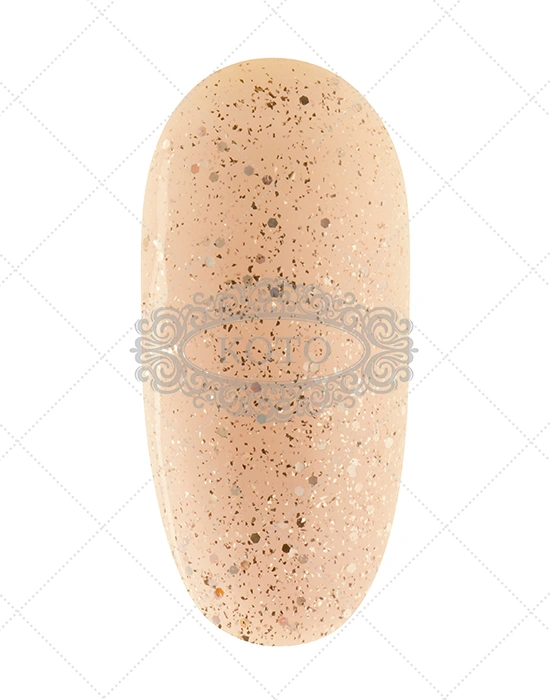 Гель-лак Koto Gel Polish 224 ніжно-рожевий з дрібними голографічними блискітками 10 мл