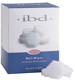 Безволоконні спонжі 80 шт IBD Nail Wipes