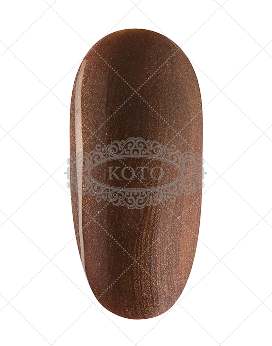 Однофазний гель-лак Koto Gel Polish 270 кавово-коричневий, перламутровий 10 мл