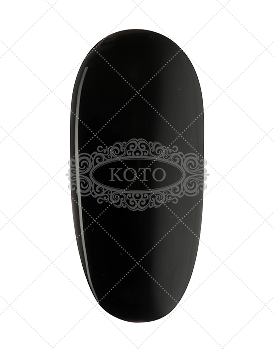 Гель-лак Koto Gel Polish 405 чорний із зеленим відтінком, емаль 10 мл
