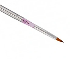 Кругла складна синтетична кисть для акрилу YRE Nail Art Brush Acrylic #4 (foldable handle)