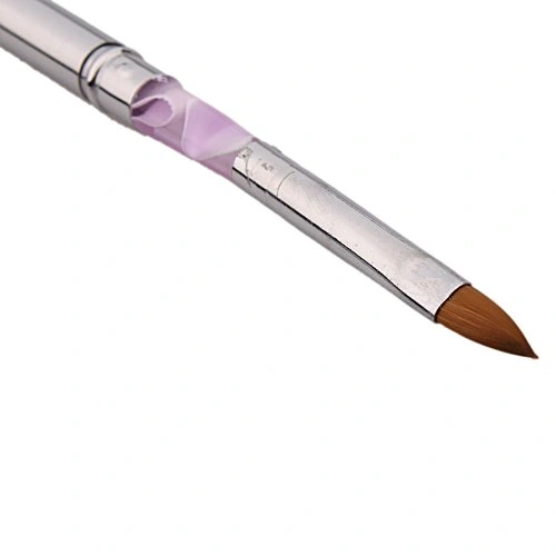 Кругла складна синтетична кисть для акрилу YRE Nail Art Brush Acrylic #6 (foldable handle)