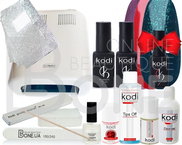 Професійний набір Kodi для гель-лакового манікюру Bone Kodi Professional Kit