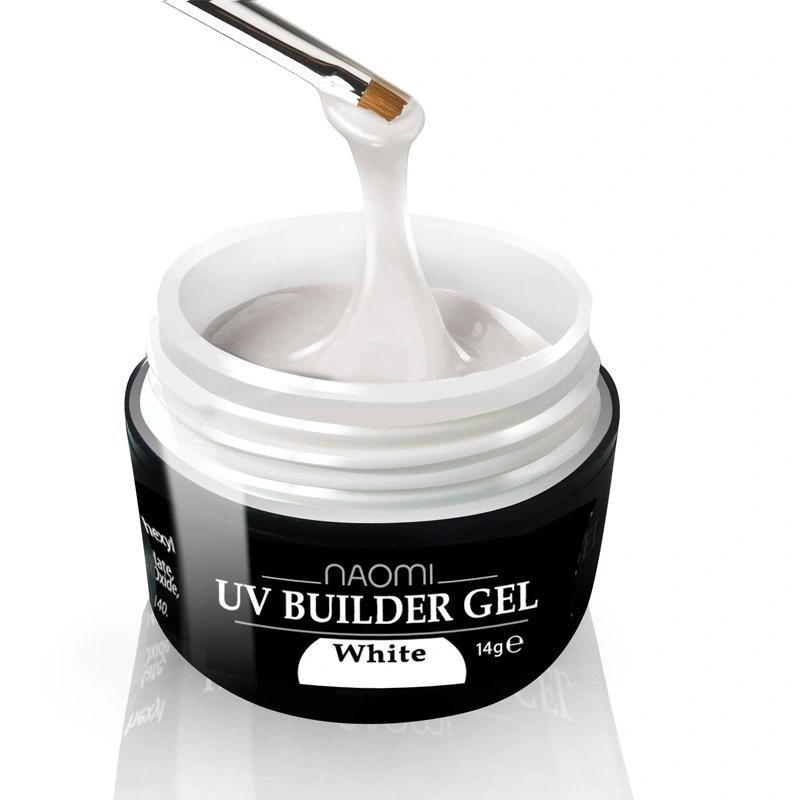 Будівельний білий гель Naomi UV Builder Gel White 14 г