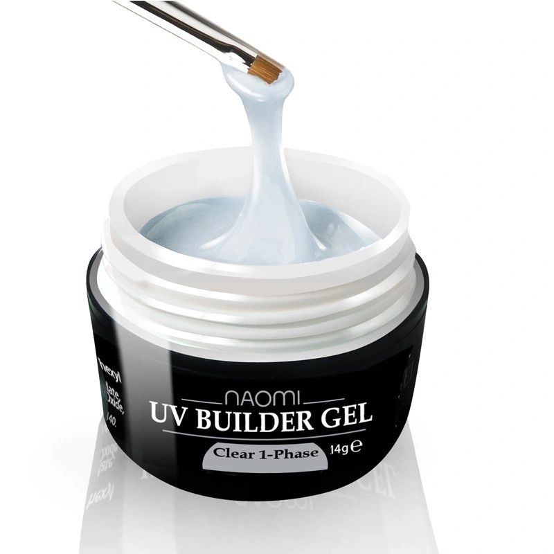 Однофазний будівельний прозорий гель Naomi UV Builder Gel Clear 1-Phase 14 г