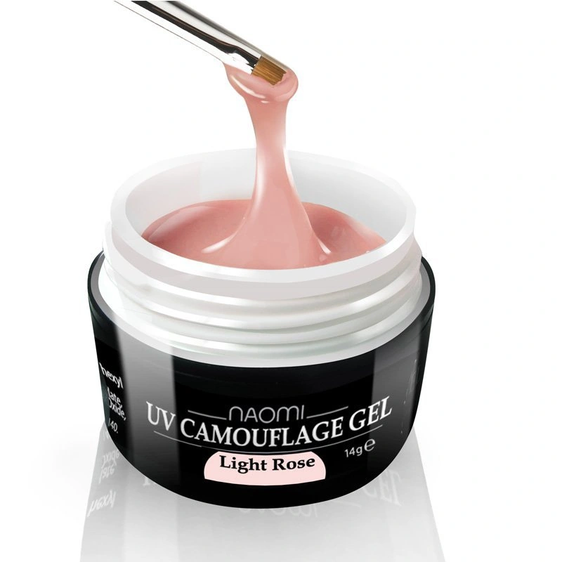 Будівельний камуфлюючий світло-рожевий гель Naomi UV Camouflage Gel Light Rose 14 г