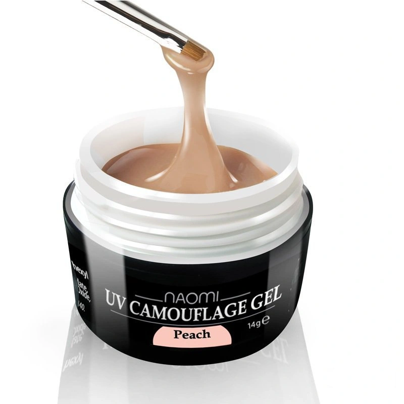 Будівельний камуфлюючий персиковий гель Naomi UV Camouflage Gel Peach 28 г