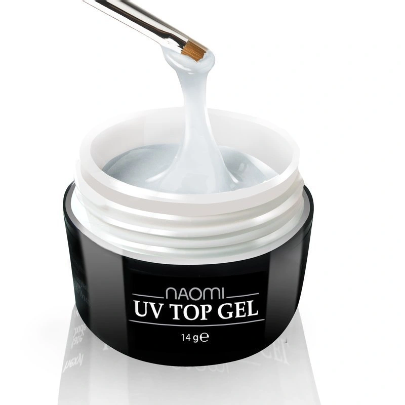 Завершальний топ-гель Naomi UV Top Gel Clear з липким шаром 14 г