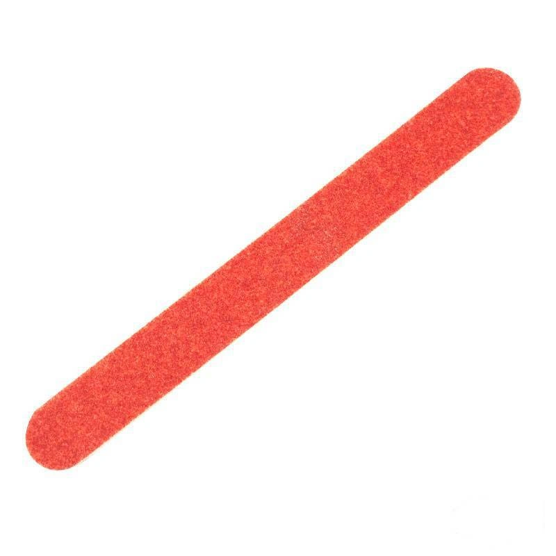 Пилка двостороння червоно-персикова Naomi Two-Sided Nail File Red-Peach 80/180 грит